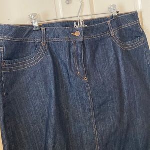 Boden Jean skirt 16L